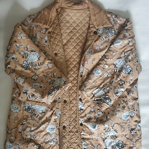 Brown Quilted Reversable Coat